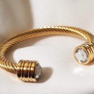 Stainless Steel White Stone Bracelet